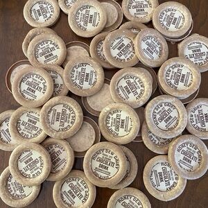 Honey Dew Dairy vintage milk bottle caps lot of 39 unused chocolate drink tops